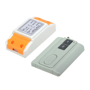 ZnDiy-BRY 220V 1CH Ultra-thin Two Keys Remote Control Switch - White