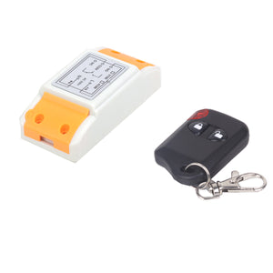 ZnDiy-BRY 220V 1CH Remote Control Switch + Two-Button Controller Kit