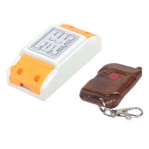 ZnDiy-BRY 220V 1CH Single Key Push Cover Remote Control Switch - White