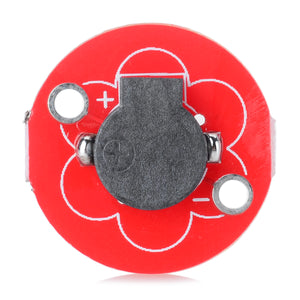 5V Active Buzzer Sensor for Arduino Lilypad - Black + Red