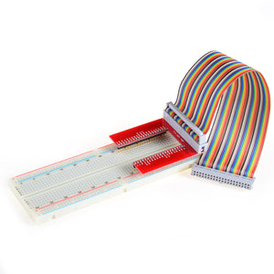 U-Shaped GPIO Expansion Board + Breadboard + Cable Set - Multicolored