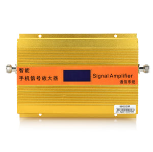 Cellphone GSM Signal Amplifier Booster w/ 1.8" Display - Golden