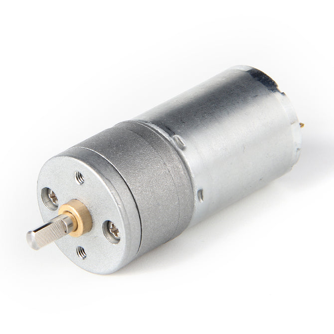 25GA 25mm 12V 300RPM High Torque DC Gear Box Motor - Grey