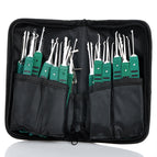 High Quality Klom Set Hook Lock Pick Set ( 31PCS) Green + Silver