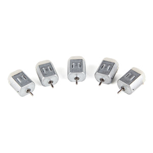 DC 1V-6V 130-Type Micro Motor for Car Model Toy - Silver (5PCS)