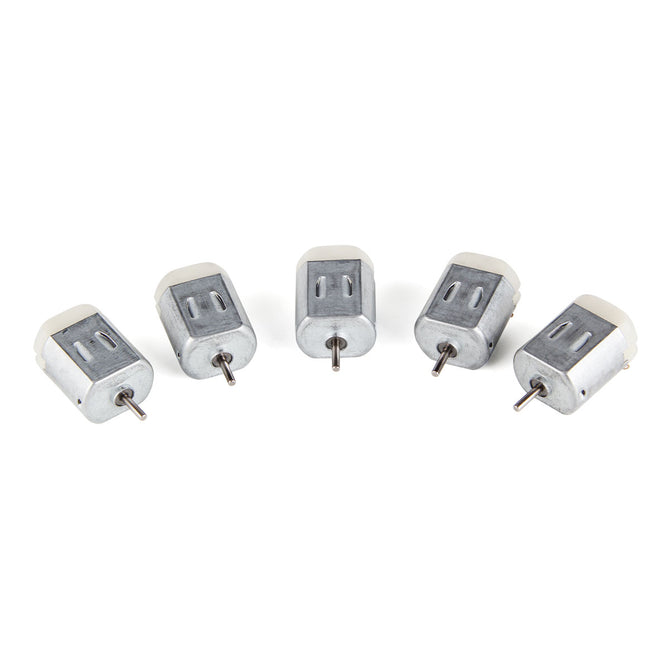 DC 1V-6V 130-Type Micro Motor for Car Model Toy - Silver (5PCS)