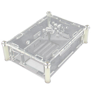 New Acrylic Case Shell with Fan Hole for Raspberry Pi 2 B & B+