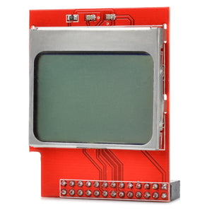 1.6'' PCD8544 LCD Display Module w/ White Backlight - Red