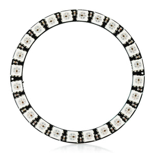 WS2812 24-5050 RGB LED Driver Development Board - Black + White
