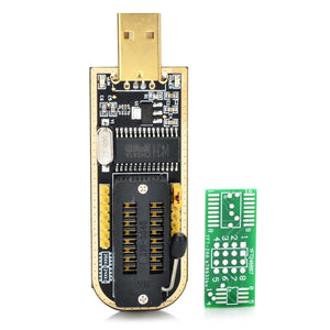 CH341A USB Programmer w/ LED Indicator - Black + Golden + Multi-Color