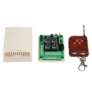 Geeetech 315MHz RF 4-CH Wireless Remote Control Relay Module - Green