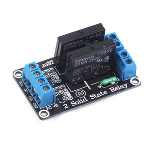 ZnDiy-BRY 2-Channel 5V Solid State Relay Module w/ Fuse (240V / 2A)