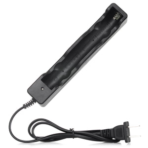 US Plugss 2*18650 Battery Charger - Black