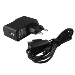 EU Plug 5V / 2A Adapter w/ USB Switch Cable for Raspberry Pi & Phone