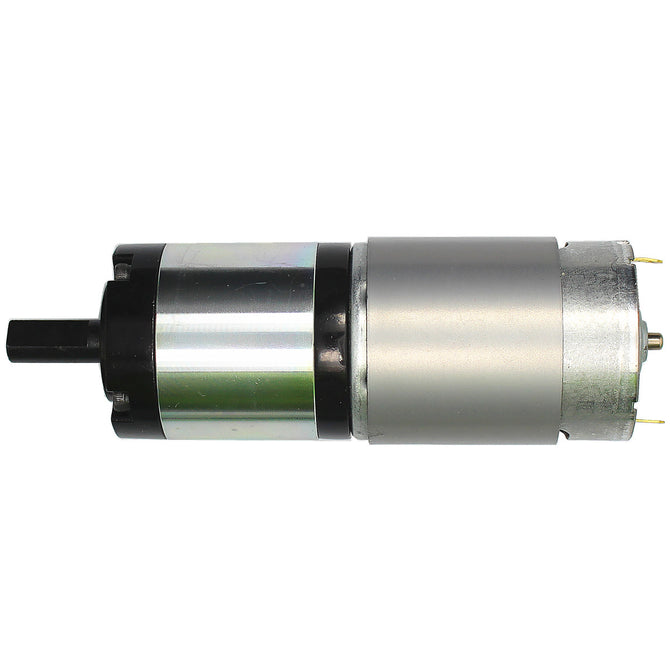 DC 12V 25RPM High Torque Mini DC Gear Motor - Black