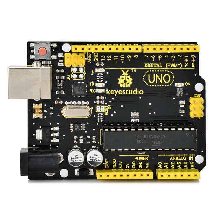 Arduino Keystudio R3 Keyestudio UNO R3 Board for Arduino - Black + Yellow – pfdeal