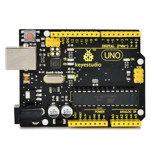 Keyestudio UNO R3 Board for Arduino - Black + Yellow