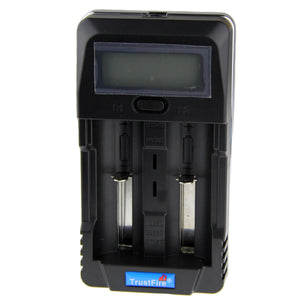 TrustFire TR-011 Multifunctional LCD Display Smart Charger - Black