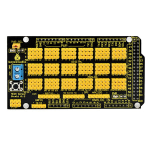 Keyestudio MEGA Sensor Shield V1 for Arduino - Black + Yellow