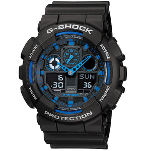 Genuine Casio G-Shock GA-100-1A2ER Men's Analogy-Digital Quartz Watch - Black