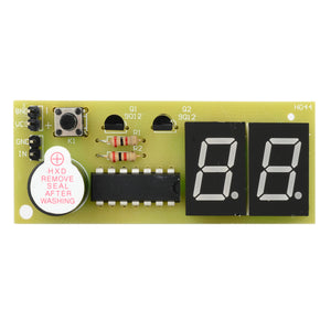 Digital 2-Digit Pulse Counter Module - Green + Black