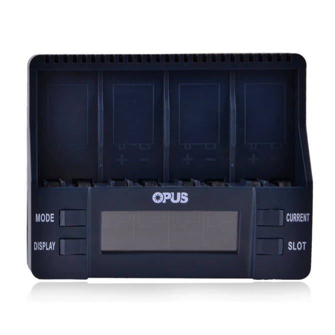 BT-C900 2.4" LCD US Plugs 4-Slot 9V Battery Charger