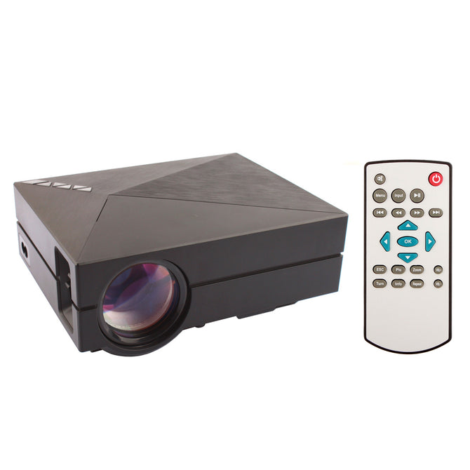 GM60 Mini Digital HD Home Theater Projector w/ HDMI, USB, SD - Black