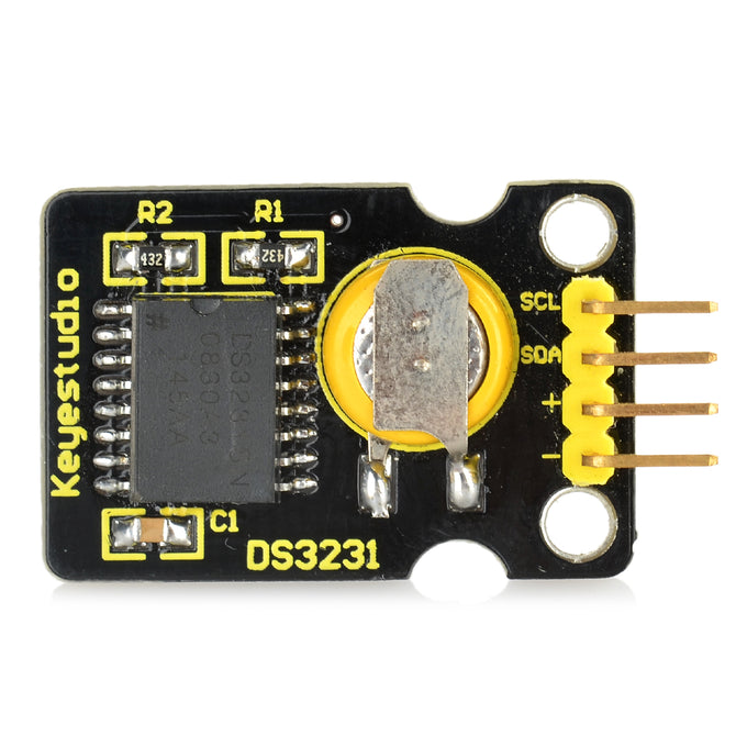 Keyestudio DS3231 Clock Module - Black + Yellow