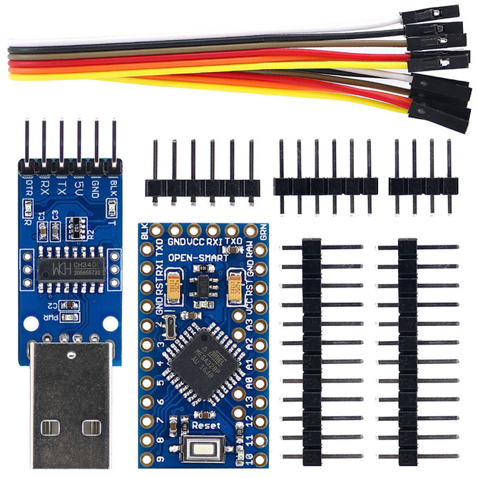 Pro Mini ATmega328P 16MHz Development Board Kit for Arduino