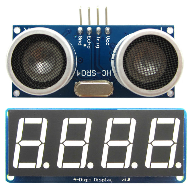 HC-SR04 Ultrasonic Distance Measuring + Display Module for Arduino