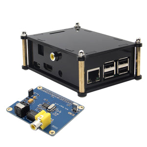 Acrylic Case + HIFI DiGi + I2S SPDIF Kit for Raspberry Pi 2 / B+ / A+