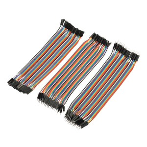 DIY 40pin Female to Female + Male to Male + Female to Male Jumper Cable Set - Multicolor (21cm)
