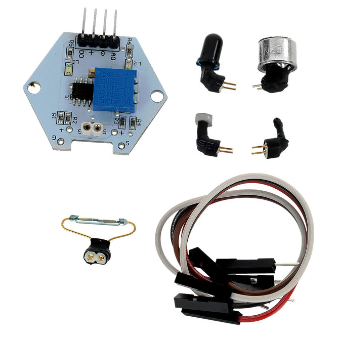 Temperature + Sound + Photo Resistor + Flame Sensor Set for Arduino