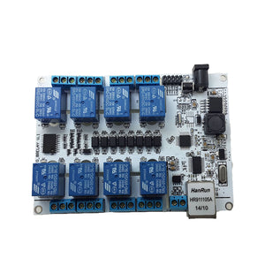48J60 8-Channel Network Relay Module - White + Multi-Colored