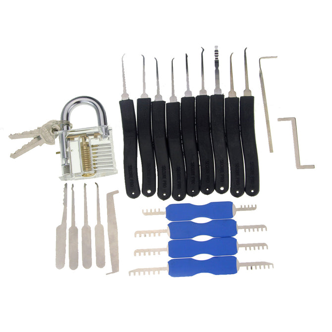 Padlock w/ Single Hook / Comb Style / Advanced Lock Picks Tool Set