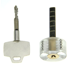 Transparent Cross Lock w/ One Key