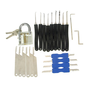Practice Padlock Stainless Steel Lock Picks Set