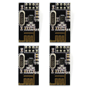 NRF24L01+ 2.4GHz Enhanced Wireless Modules - Black (4PCS)