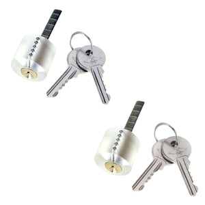 Transparent Practice Lock w/ 2 Keys (2PCS)