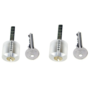 ABS + Stainless Steel Transparent Practice Locks w/ Keys