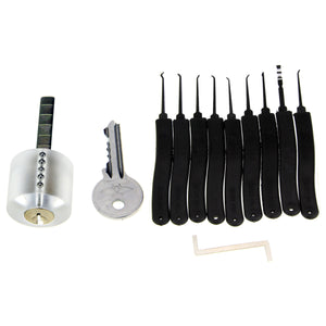 Transparent Practice Lock Pick Tool Kit