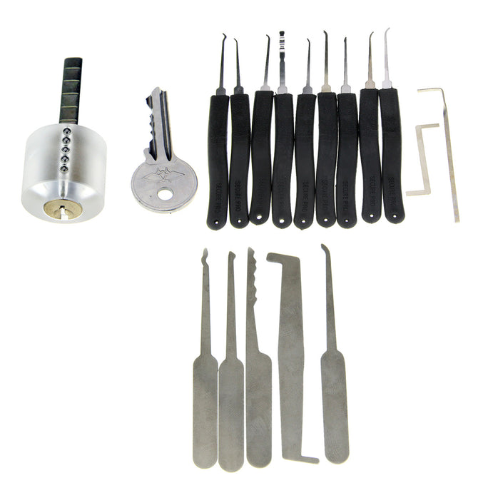 Transparent Practice Lock Pick Tools Set