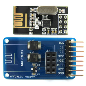 NRF24L01 2.4GHz Wireless Transceiver Module + Adapter Module