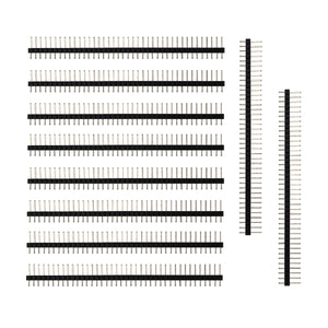 DIY 2.54mm 40Pin Long Pin Headers - Black (10PCS)