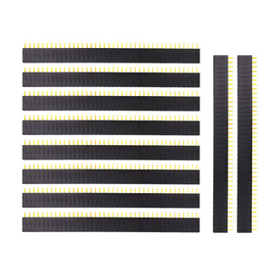 DIY 40-Pin 2.54mm Female Header - Black (10PCS)