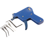 Strong Lock Pick Gun Locksmith Tool Door Lock Opener - Blue + Silver
