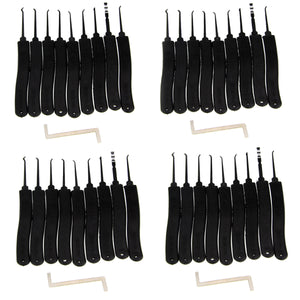 4*9-Piece Lock Picks Set w/ Z-Shape Quick-Picking Tools