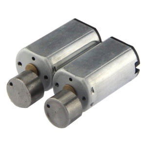 D10*12*20mm 6V 12000rpm 0.02A N30 Motor - Silvery Gray (2PCS)
