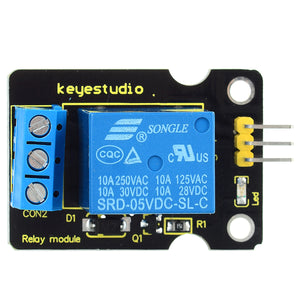 Keyestudio Single Relay Module Compatible with Arduino - Black