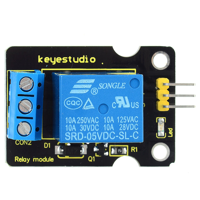 Keyestudio Single Relay Module Compatible with Arduino - Black